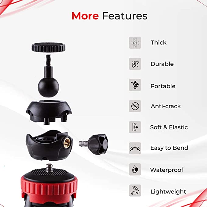 Tygot T-11 Flexible Gorillapod Tripod with 360° Rotating Ball Head Tripod